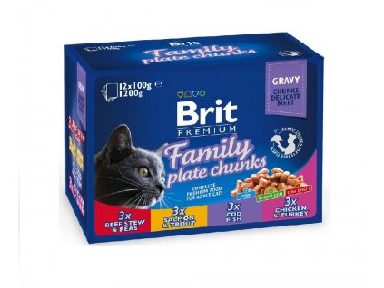 BRIT Premium Family Plate 12x100 g