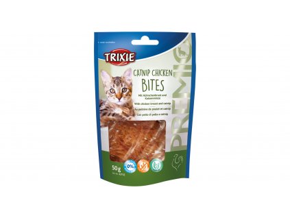 Premio CATNIP CHICKEN BITES kuřecí kousky s catnipem 50 g