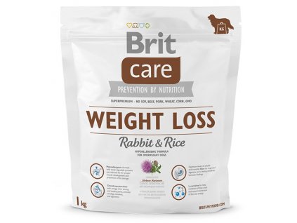brit care weight loss rabbit rice 1kg original