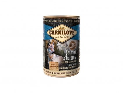 carnilove wm konz salmon turkey grain free 400 g