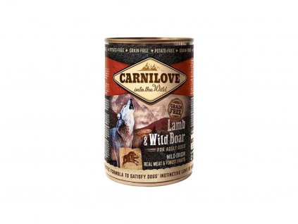 carnilove wm konz lamb wild boar grain free 400 g