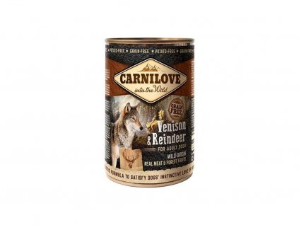 carnilove wm konz venison reindeer grain free 400 g