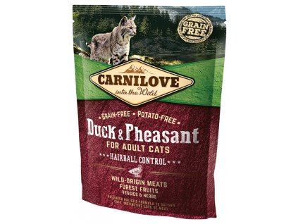 Carnilove Duck and Pheasant Adult Cats–Hairball Control 400 g