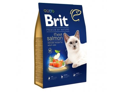 Brit Premium Cat by Nature Adult Salmon 8 kg