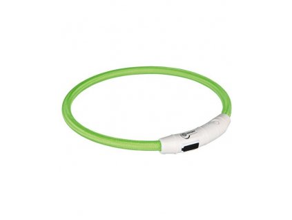 Trixie LED obojek zelený 35 cm