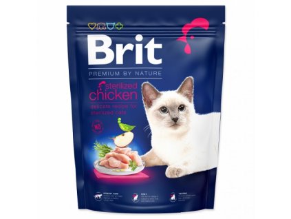 brit premium by nature cat sterilized chicken 300g