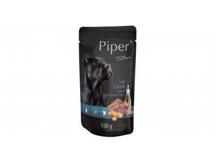 PIPER s jehněčím, mrkví a rýží, kapsička pro psy 150 g