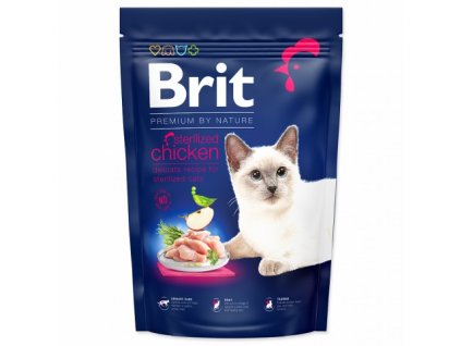 brit premium by nature cat sterilized chicken 1 5kg