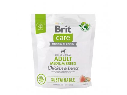 Brit Care Dog Sustainable Adult Medium Breed 1kg