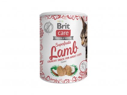 Brit Care Cat Snack Superfruits Lamb 100g