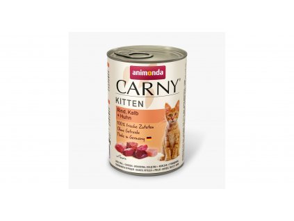 ANIMONDA konzerva CARNY Kitten telecí + kuřecí + krůta 400g