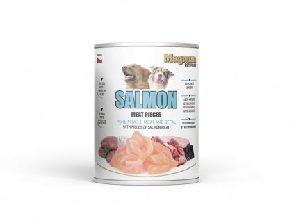 MAGNUM Meat Pieces SALMON dog 800g