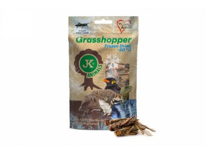 Mrazem sušené saranče, Grasshopper Frozen Dried, 80 g, (Acrida cinerea)