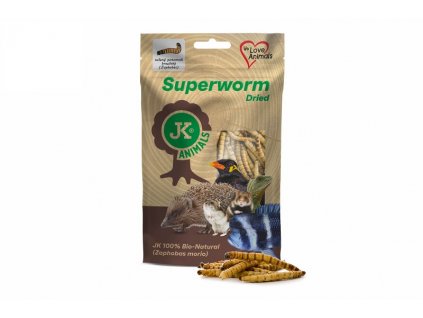 Sušený potemník brazilský, Superworm Dried, 80 g, (Zophobas morio)