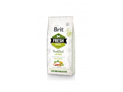 Brit Fresh Dog Duck & Millet Active Run & Work 12kg