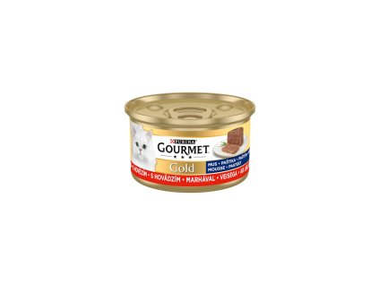 Gourmet Gold konz. kočka pašt. jemná s hovězím 85g