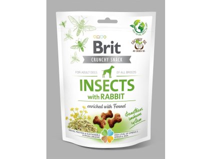 Brit Care Dog Crunchy Crack. Insec. Rabbit Fennel 200g