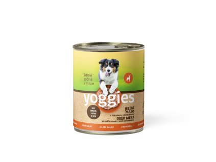 Yoggies jelení konzerva s pohankou a brusinkami