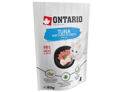 Kapsička Ontario tuňák ve vývaru 80g1