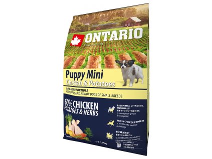 Ontario Puppy Mini Chicken & Potatoes 2,25 kg