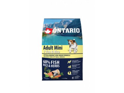 Ontario Adult Mini Fish & Rice 2,25 kg