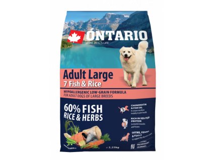 Ontario Adult Large Fish & Rice 2,25 kg