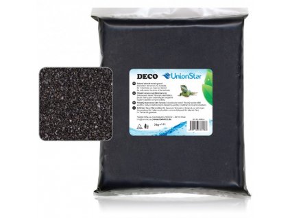 Unionstar Deco písek černý 0,7-1,2 mm, 2 kg