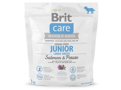 Brit Care Grain-free Junior Large Breed Salmon & Potato 1 kg