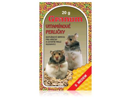 Granum - vitamínové perličky pro hlodavce s medem, 20 g
