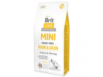 BRIT Care Dog Mini Grain Free Hair & Skin (Hmotnost 7 kg)