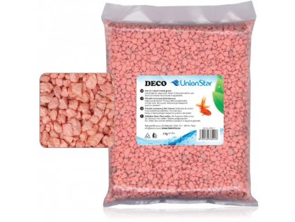 Unionstar štěrk Deco růžový 4-7 mm 2 kg