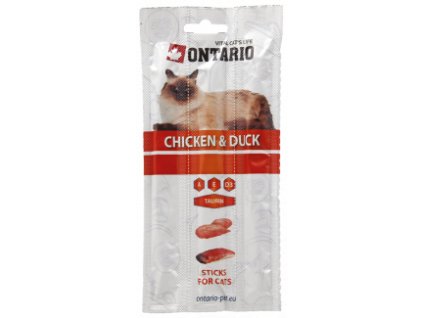 ONTARIO Stick for cats Chicken&Duck 3x5 g