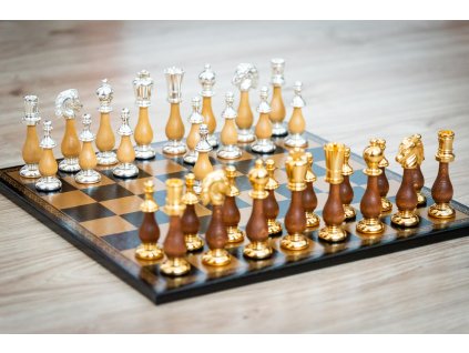 Schachset Silber-Gold Orient