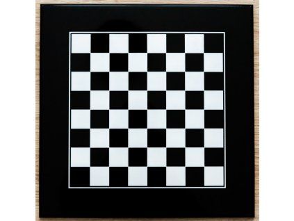 6531 cierna leskla drevena sachovnica