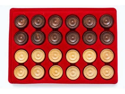 6912 hra dama drevene zetony