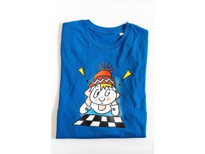 7308 sachove tricko maly sachista modre