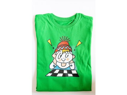 “Kleiner Schachspieler“ T-Shirt grün