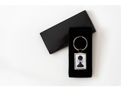 4229 sachova kovova klucenka pesiak