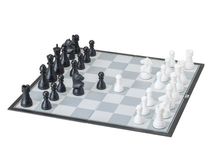 DGT Chess Box board and pieces side