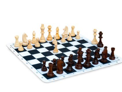 9356 6 drevene sachy staunton glaze