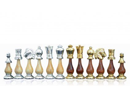 Schachfiguren Orient aus Gold und Silber