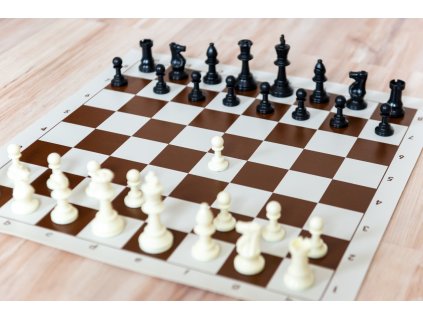 3065 sachova suprava komplet stredna hneda