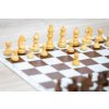 Holzschachset Palisander klassisch  Schachbrett rollbar braun