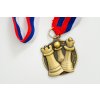 Medaille Schachfiguren Gold