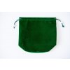 Samtbeutel für Schachfiguren grün