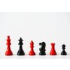 Staunton Black&Red hölzerne Schachfiguren