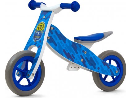 Detské multifunkčné odrážadlo 2v1 Milly Mally Cool Blue Army