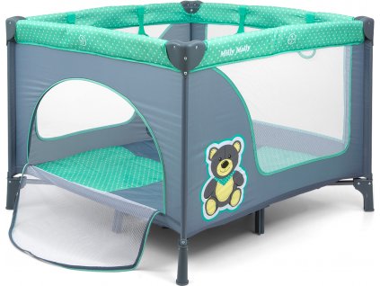 Dětská skládací ohrádka Milly Mally Fun Mint Bear