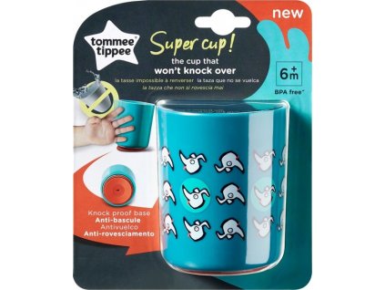 Tommee Tippee Tommee Tippee Stabilní hrnek Super Cup 190 ml 6m+ Pejsek, zelený