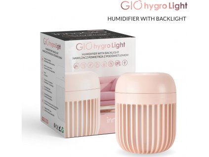 Innogio Ultrazvukový zvlhčovač vzduchu s osvětlením GIOhygro Light - růžový